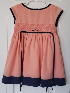 Well Dressed Wolf Girls Size 3 Peach Caroline Dress NWT